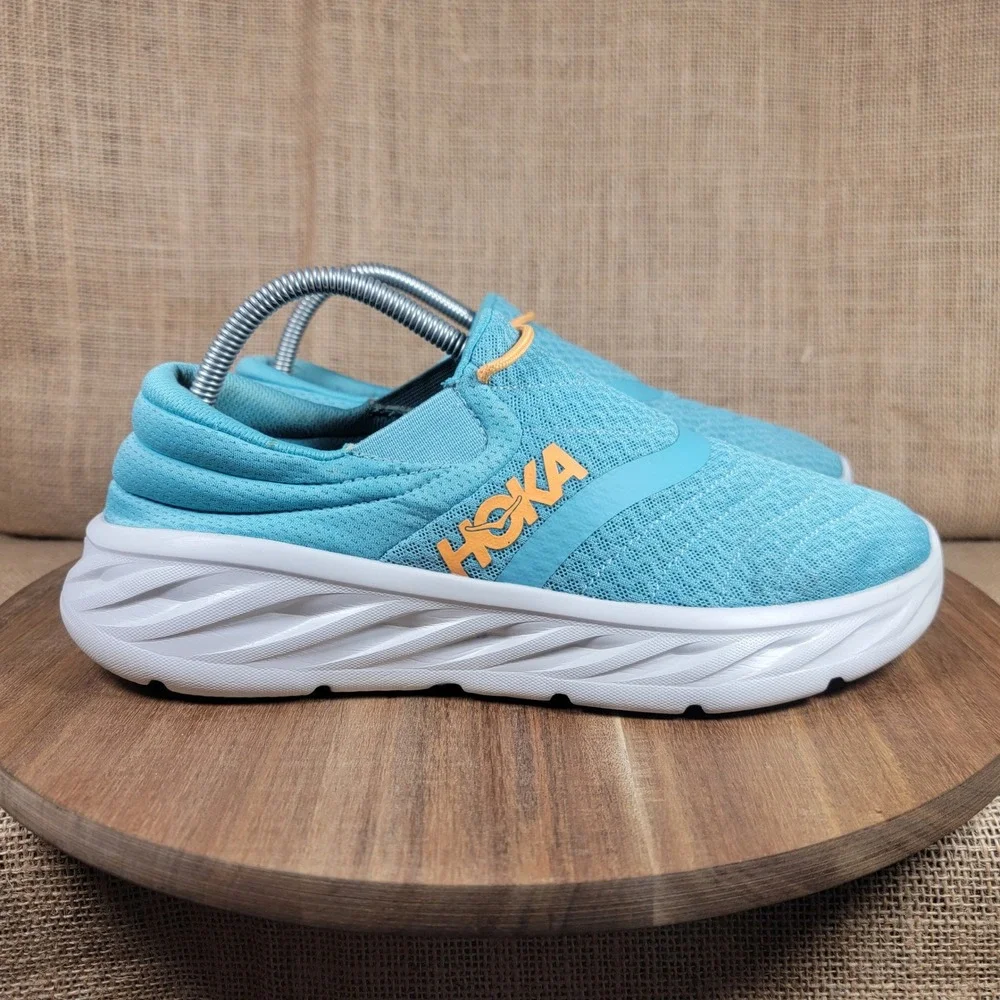 HOKA Ora Recovery Shoe 2 Slip On Recovery Shoes Blue Men's US 8 Comfort Sneakers